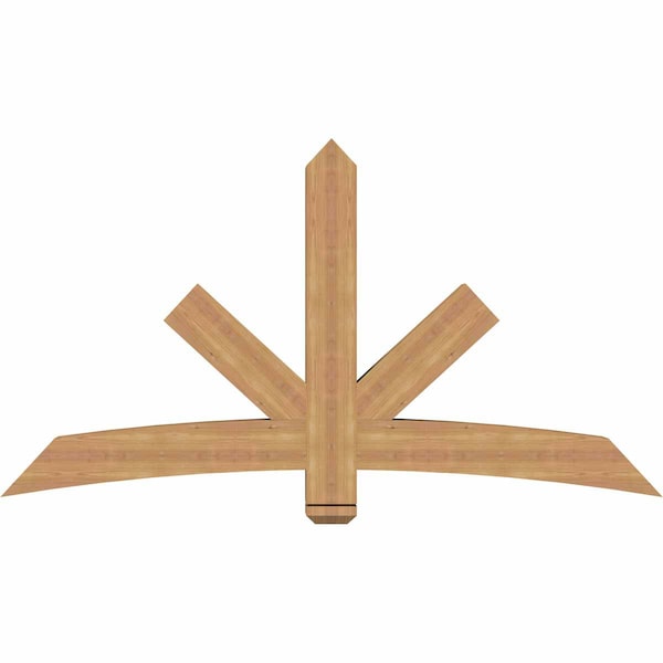Ekena Millwork Alberta Smooth Timber Gable Bracket, Western Red Cedar, 72"W x 39"H x 5 1/2"D x 5 1/2"F, 13/12 Pitch GBW072X39X0606ALB00SWR - main